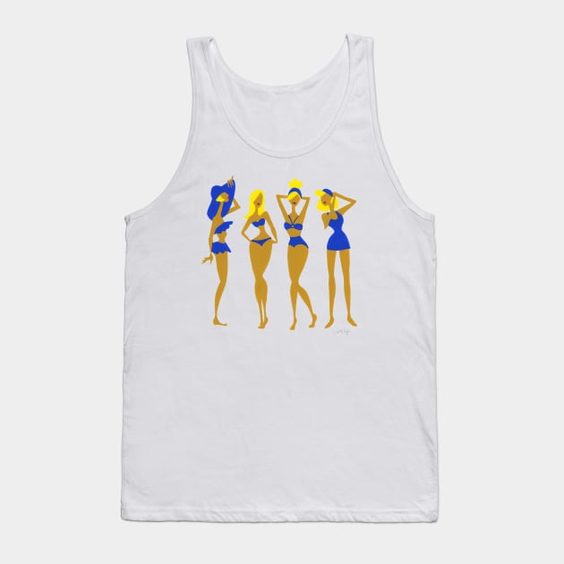 Bombshells - Blue Tank Top by CatCoq